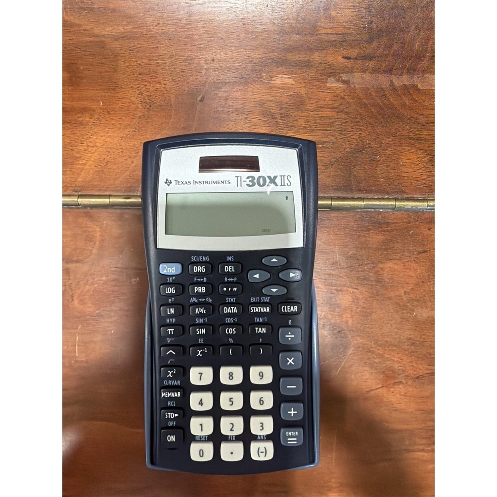 Texas Instruments TI-30x IIS Calculator with Blue Cover Solar Powered